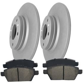 Rear Brake Rotors And Ceramic Pads For Ford Fusion MKZ Zephyr Mazda 6 Milan