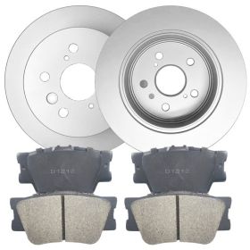 Rear Brake Rotors Ceramic Pads for 2013 2014 2015 2016 2017 Toyota Avalon Camry
