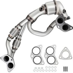 VEVOR Catalytic Converter Direct Fit Front Exhaust Manifold High Flow Catalytic Converter Compatible with Subaru Impreza, Legacy, Forester, Outba