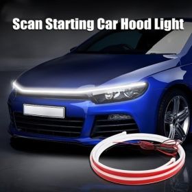 (FST-KH-515)Upgrade Your Vehicle with a Universal 12V, 10W Start-Scan Car LED Hood Light White 70In  Dynamic Daytime Running Light!