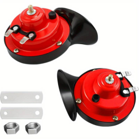 2PC 12V 300DB Super Loud Train Air Horn Waterproof Motorcycle Car Truck SUV Boat (Option: 12V)