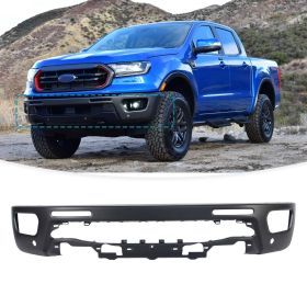 Paintable Steel Front Bumper For 2019-2023 Ford Ranger With Sensor Holes (Color: Black)