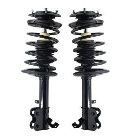 Front Struts W Coil Spring For 1993 - 2002 Chevrolet Geo Prizm Corolla (Color: Black)