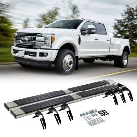 For 99-16 Ford F250-F550 Super Duty Extended Cab 6 Side Step Bar Running Boards (Option: Black Silver)