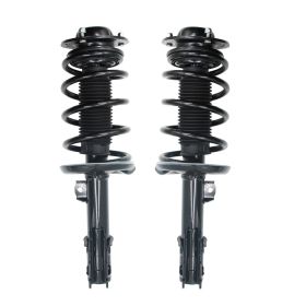 2PCS Front Strut Shock For 04-12 Chevy Malibu 05-10 Pontiac G6 07-09 Saturn Aura (Color: Black)