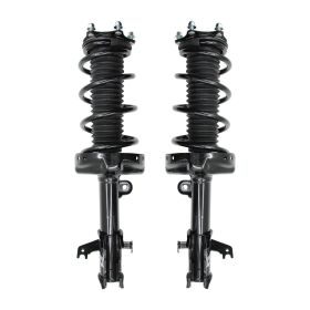Front Driver Passenger Side Struts W Coil Spring Fit For 2007 - 2014 Honda CR-V (Color: Black)