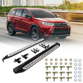 Fits 2014-2019 2017 2018 Highlander Bars Side Steps Running Boards (Option: Black Silver)