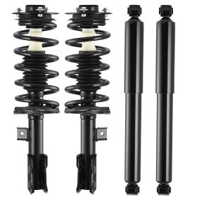 Front Rear Shocks Struts Absorbers Assembly Kit For Chevy Equinox Saturn Vue (Color: Black)