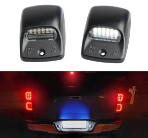 White LED Tag License Plate Light Bulbs Assembly Kit (Color: White)