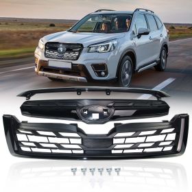 Front Grill For 2014-2018 Forester Gloss Balck (Option: Gloss Black)