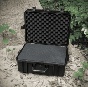 Plastic Safety Box, Waterproof Box, Tool Box, Equipment Box, Injection Molding Equipment Box (Color: Black)