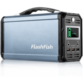 300W Portable Power Station (Color: Black)