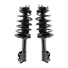 Front Complete Struts & Coil Spring Assembly Pair For 2002-2006 Sentra (Color: Black)