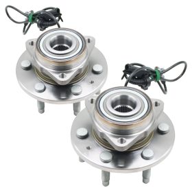 Front Wheel Hub Bearings Pair 2 For Chevy Silverado 1500 Tahoe GMC Sierra 1500 (Option: Steel)