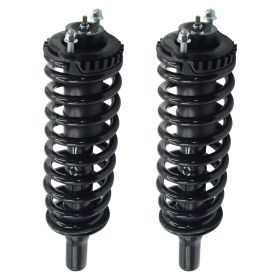 Front Complete Struts Shocks Coil Spring For Chevy Trailblazer GMC Envoy 171341 (Color: Black)